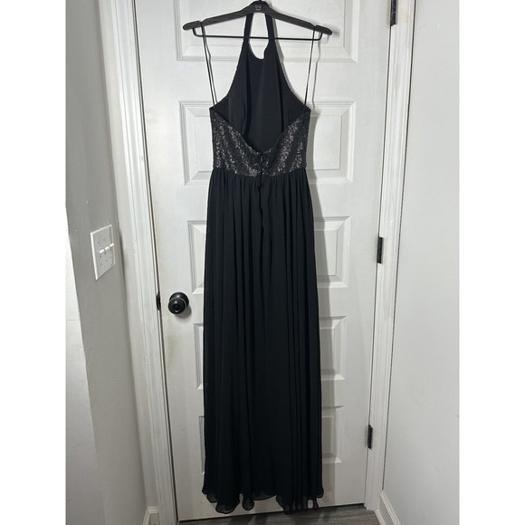 Dress the Population Women's Farah Halter Gown Sheer Dress XS NWOT - Picture 5 of 7